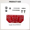 Cabinet Drill Template 2 in 1 Aluminum Alloy Shelf Pin Jig and Hinge for Woodworking