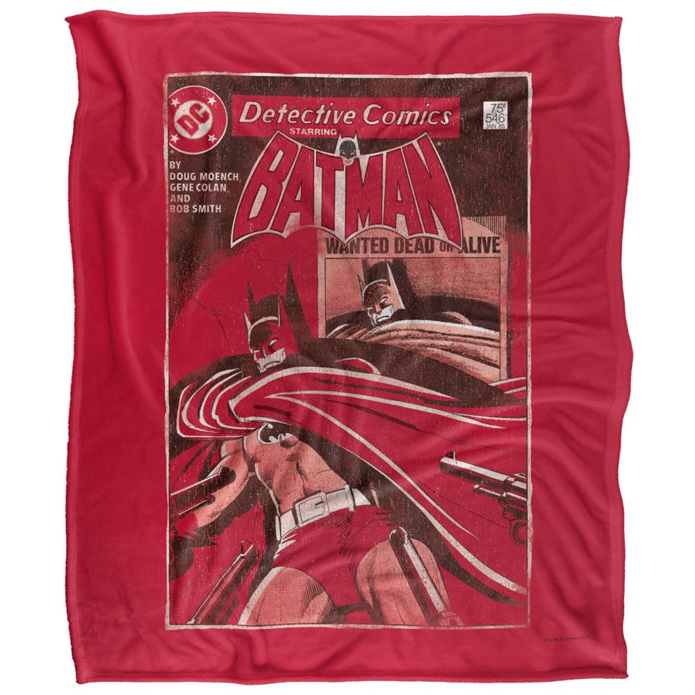 Batman Wanted Dead Or Alive Comic Cover Blanket