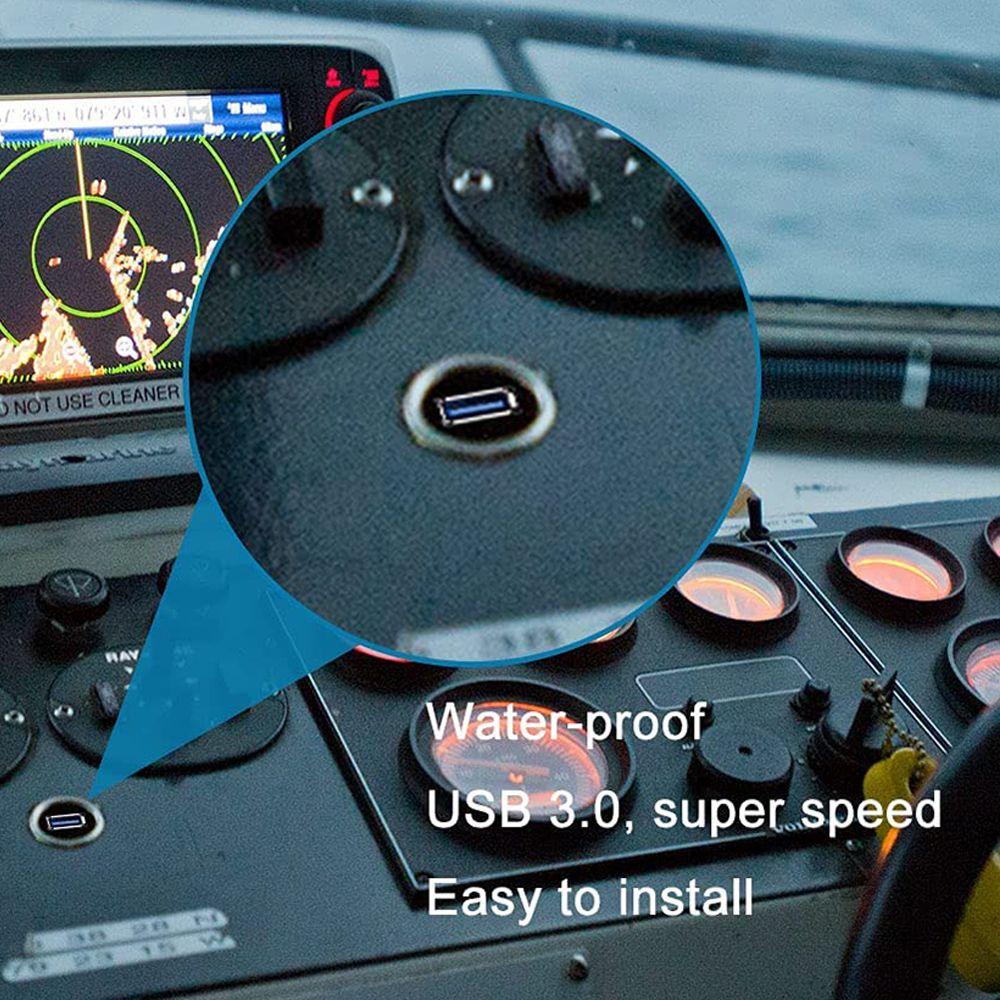 3ft 1m Extension Cord Waterproof Truck Panel Flush Mount Cable USB 3.0 Car Dashboard
