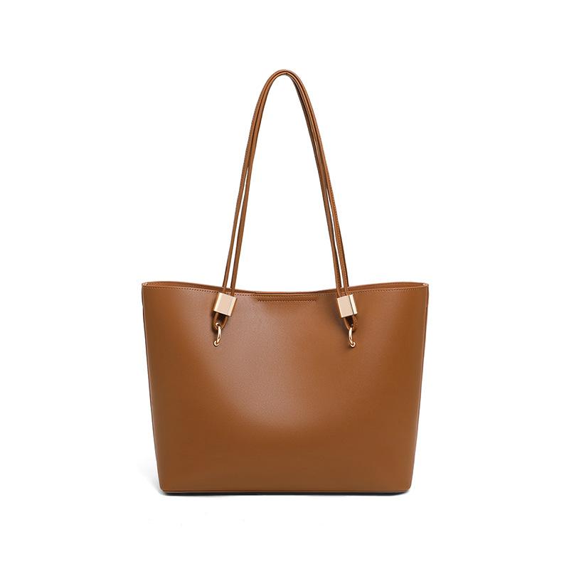 Bags women's bags new spring and summer large-capacity commuting advanced texture leather shoulder tote bag tide