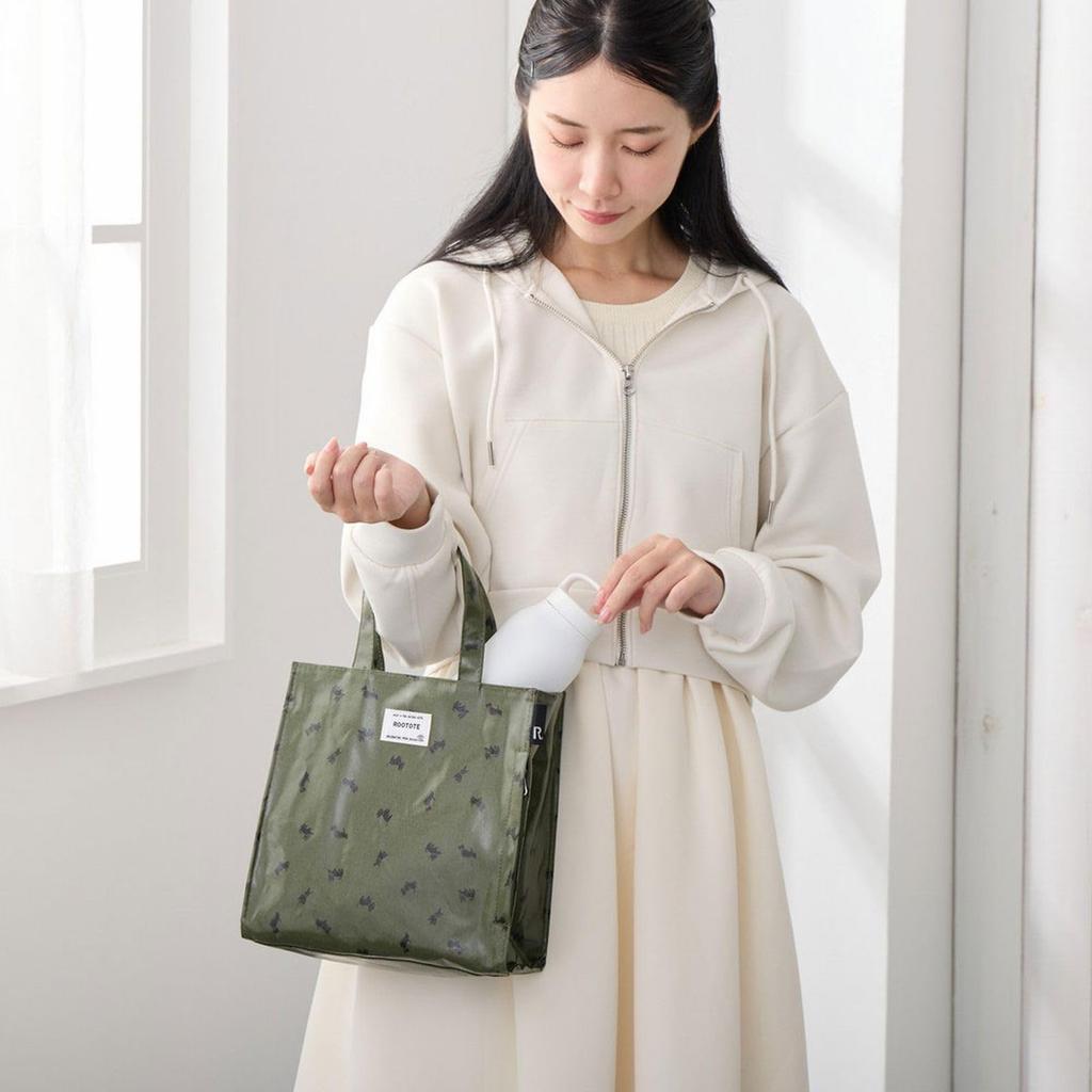 Bolsa Térmica Pequena Laminada para Almoço Feminina ROOTOTE, Quadrada EU Laminada-S, 3601 (03 Paraíso)