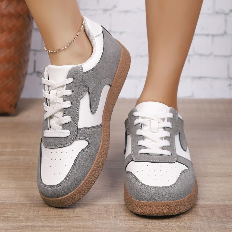 

Новые женские спортивные туфли больших размеров на шнуровке спереди, одинарные туфли 43 белый