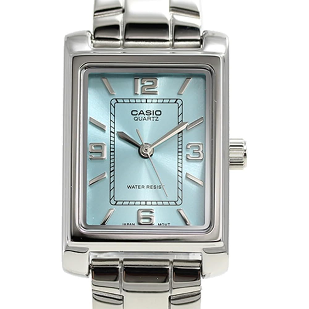 Casio LTP-1234DD-2A Quartz Women's Watch Blue Dial Stainless Steel Band