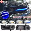 Car Accessories For FORD MONDEO MK5 2014-2019 MK V 5 LED Side Wing Dynamic Turn Signal Light Rearview Mirror Indicator Lamp 2Pcs