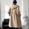 ROMON Men's Autumn/Winter Mid-Length Trench Coat