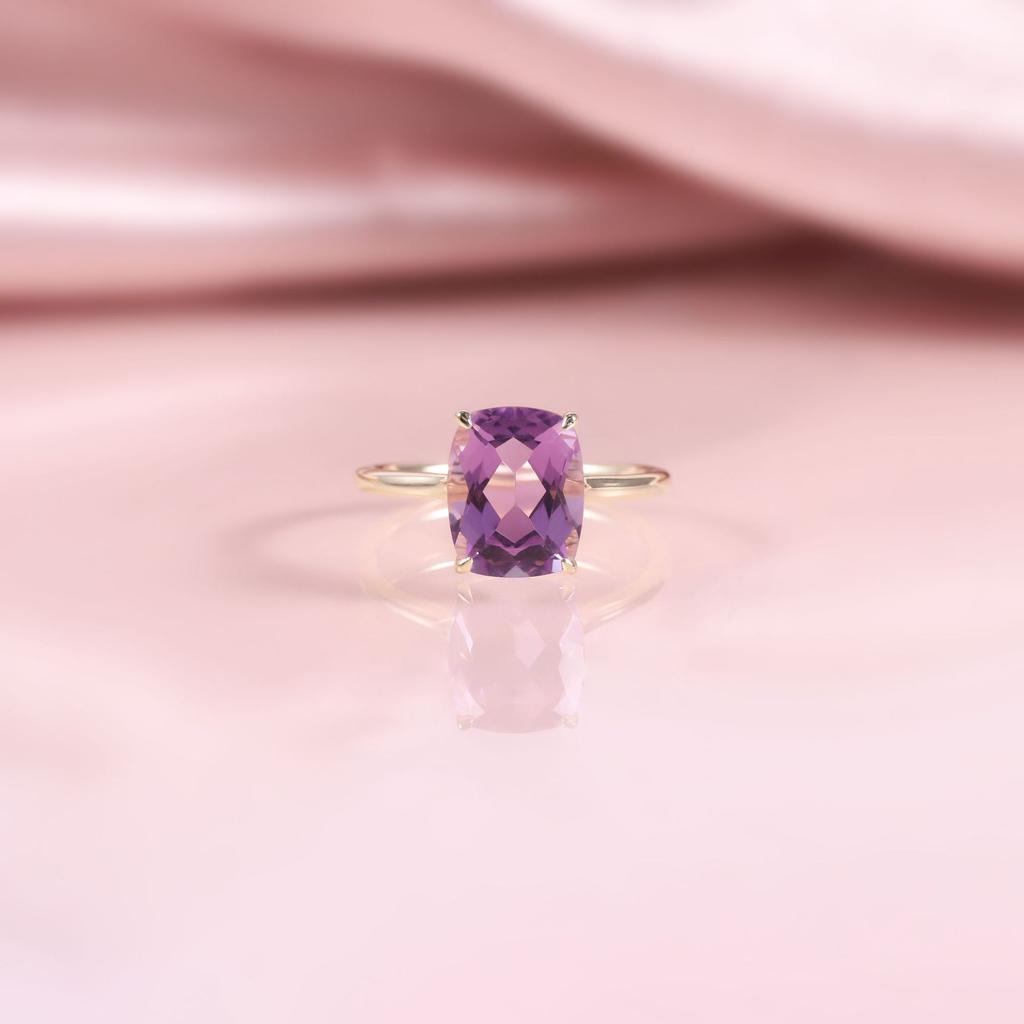 Big Gemstone Ring 3Ct S925 Sterling Silver With Natural Crystal Topaz Ring Square