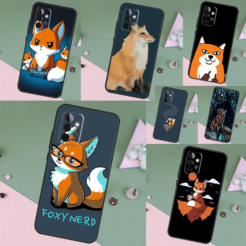 Anime Funny Fox Case For Samsung Galaxy A52 A32 A12 A16 A26 A36 A56 A15 A35 A55 A34 A54 A13 A33 A53 A17 A06