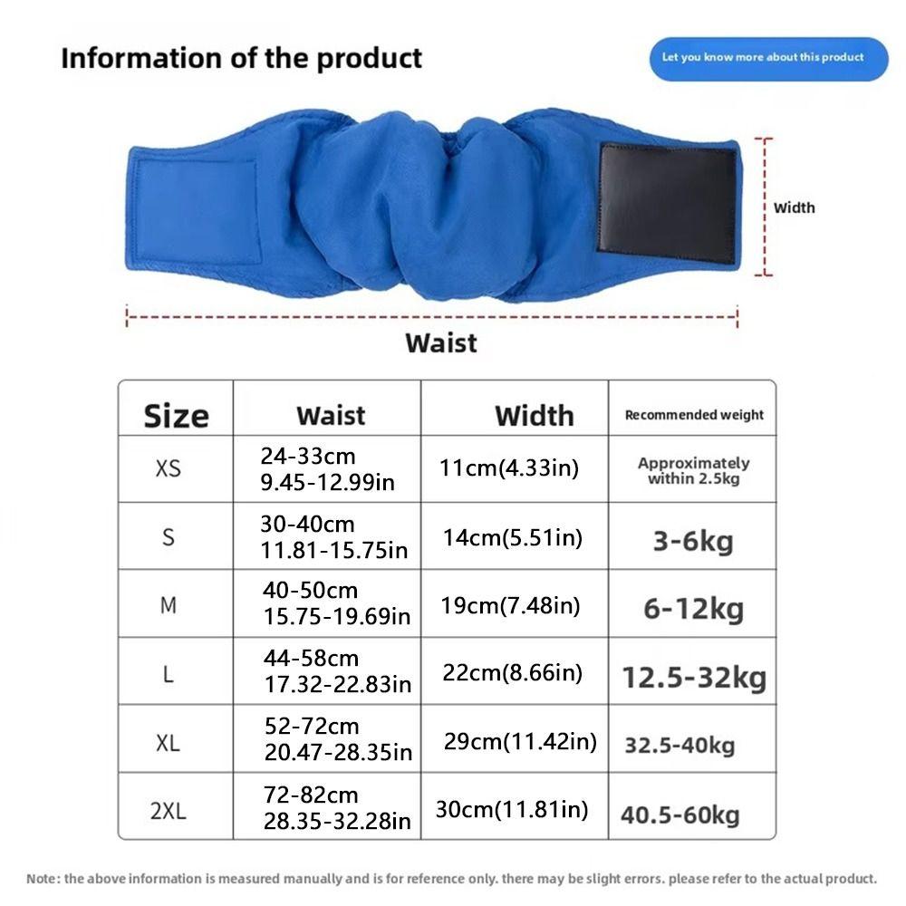 Breathable Dog Physiological Pants High Absorbing Washable Male Dog Diapers Leak-proof Comfortable Canine Hygiene Band