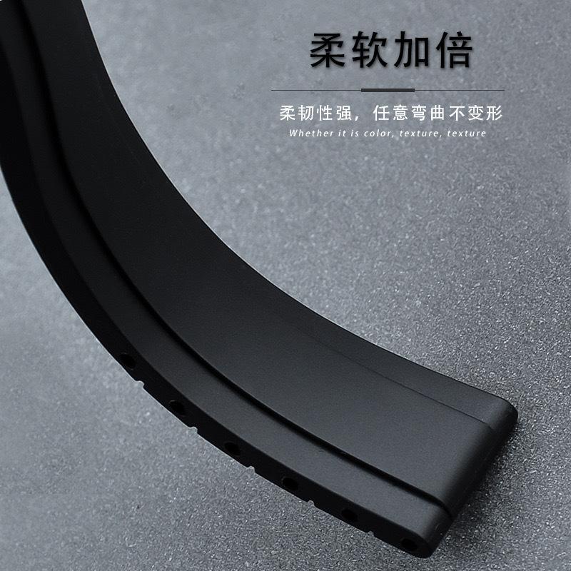 For Rolex Water Ghost Series Wrist Band Waterproof Silicone Watch Band Fold Buckle Men Sport Bracelet 20mm Rubber Watch Strap