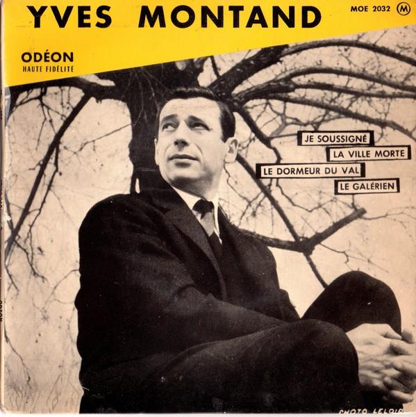 

7inch Record YVES MONTAND Je Soussign MOE2032 ODEON 1956 France Pop Used