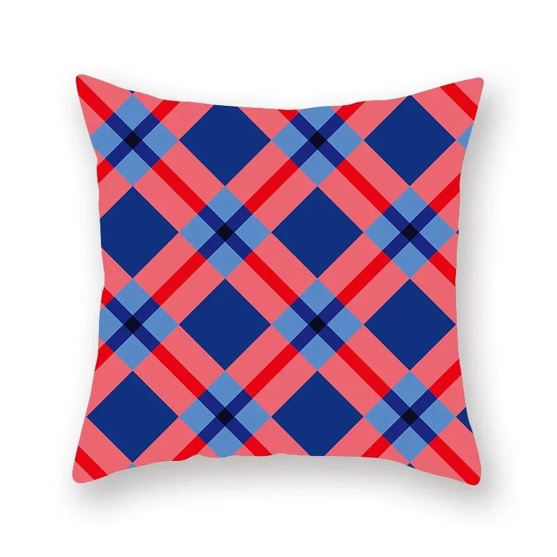 Geometric Colorful Luxury Print Square Personality Pillowcase