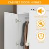 10Pcs Hinges Stainless Steel Hydraulic Cabinet Door Hinge Damper Buffer Soft Quiet Closing for All Kitchen Cupboard Furniture