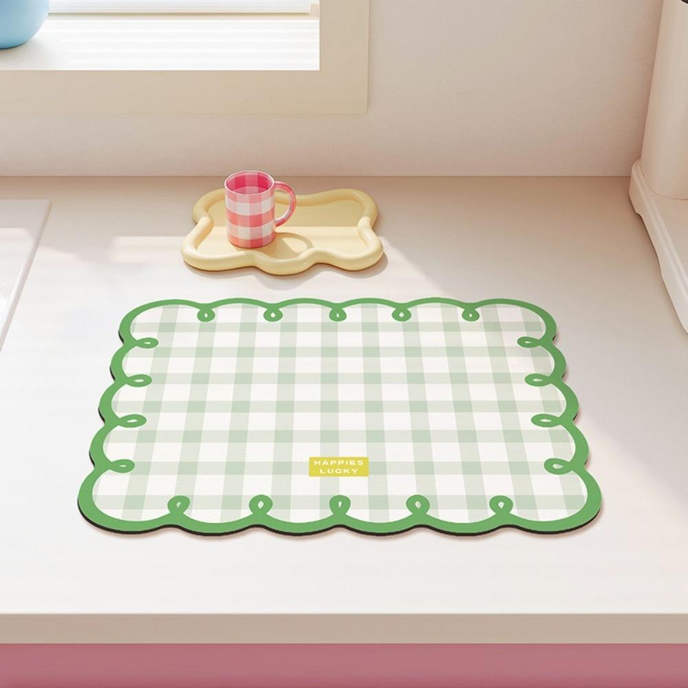 Water-Absorbing Table Mat Dopamine Coaster New Placemats  Table Decoration Accessories