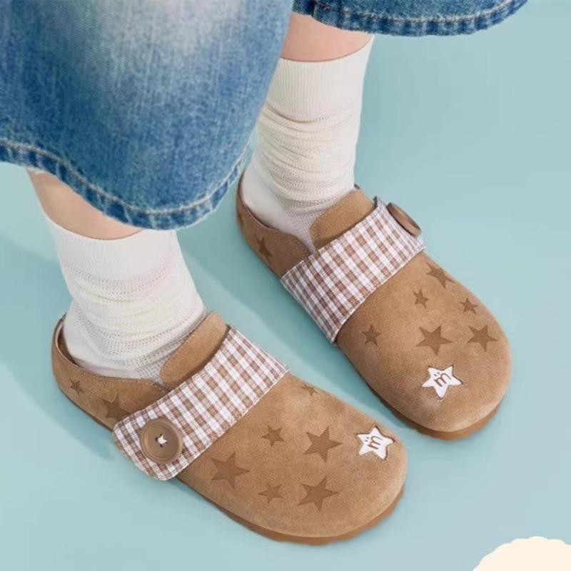 

Доктрина скорости лошади летние новые однопедальные сумки тапочки с закрытым носком ленивые плоские одинарные туфли универсальная повседневная обувь женская 35 коричневый