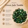 Green Jade Crystal Tumble (100 Gm) | Luck & Harmony Healing Crystals for Meditation, Reiki & Feng Shui | Decorative Crystal Showpieces for Vastu