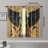 2pcs, Curtains&Window Treatment 2D print with the goddess Isis_ pharaohs and hieroglyphics Polyester (without rod) Festive Use