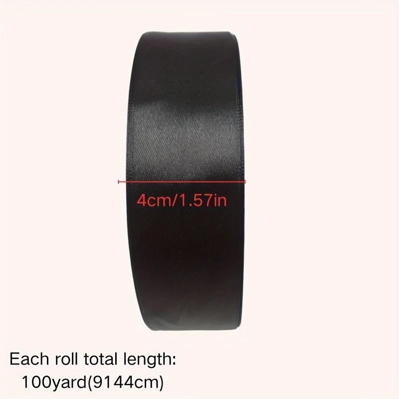 Solid Color Ribbon 1 Roll for Bouquet Bow Gift Wrapping DIY Decorative Cake Tying Christmas Wedding Birthday Party Decorations