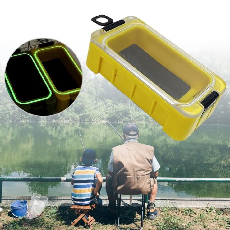 Small Tackle Box Fishing Accessory Container with Magnetic Function Strips Seal Fishing Hook Storage Case