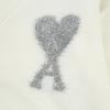 AMI New Autumn and Winter Silver Love Alpaca Wool Blend Soft and Sticky Couple Cardigan Knitted Sweater