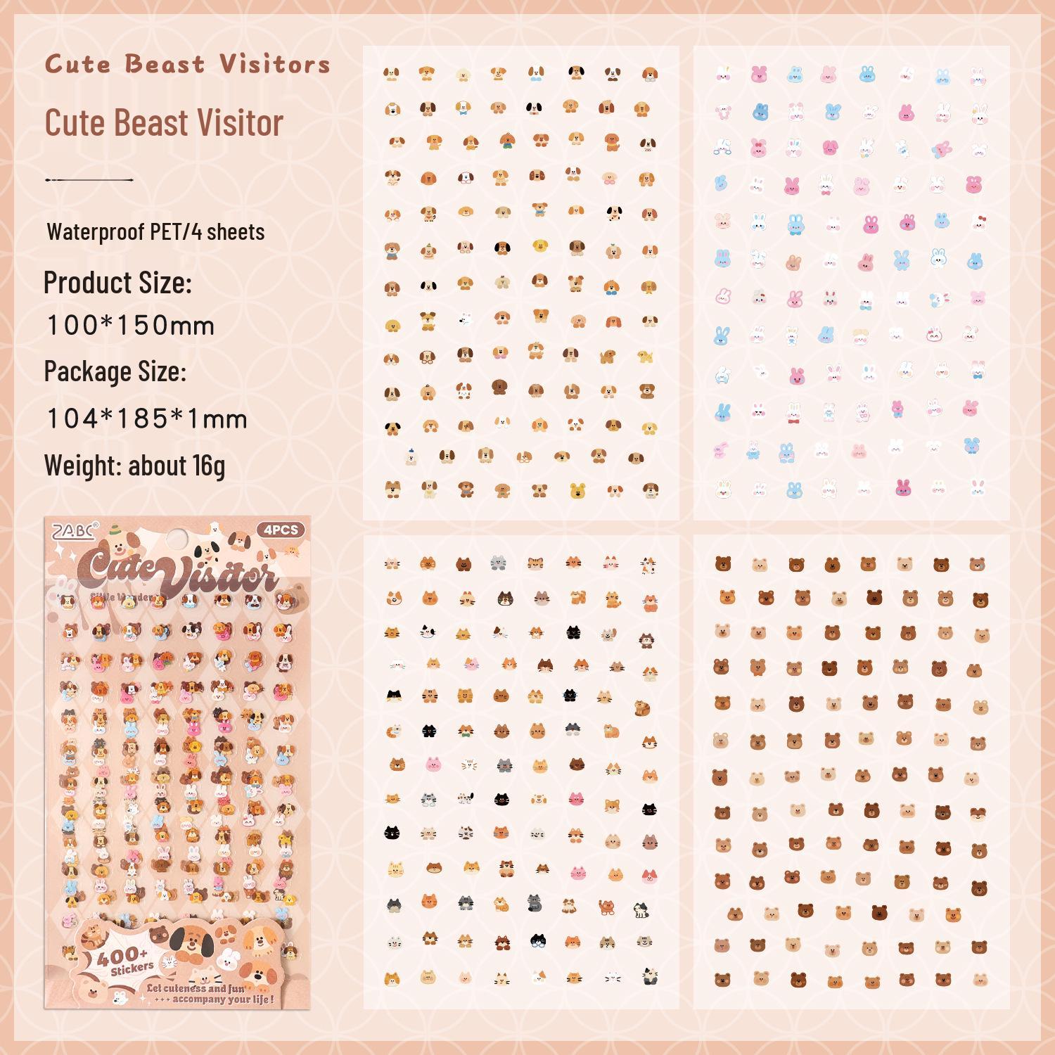 Fun Cartoon DIY Stickers for Kids Journals