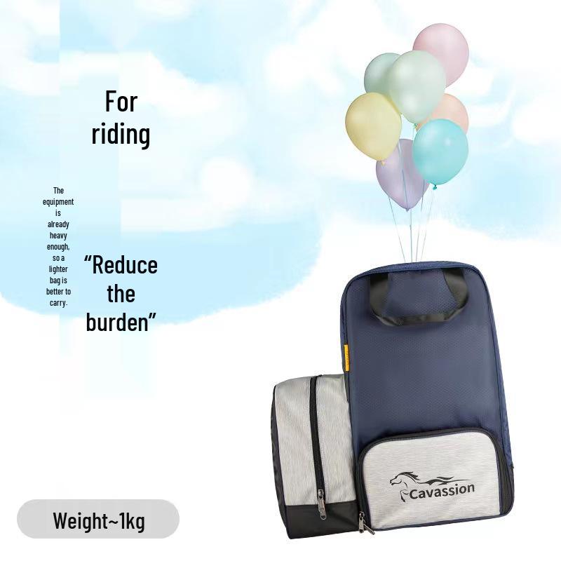 Cross-Country Equestrian Bag with Multi-functional Compartments for Boots, Helmet, and Harness (8107019) One size нет модели