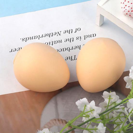 1/3/5Pcs Simulated Egg Stress Ball with Mesh Bag Slow Rebound Egg Squeeze Fidget Toy Anxiety Relief Soft Stress Ball Pinch Sensory Toy