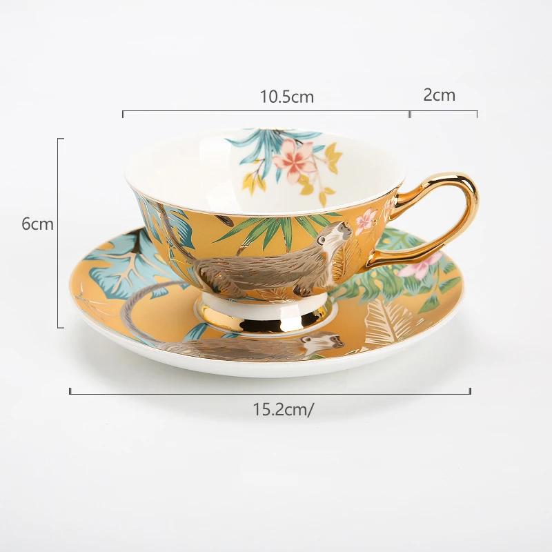 Coffee Cup and Saucer Set Ceramic