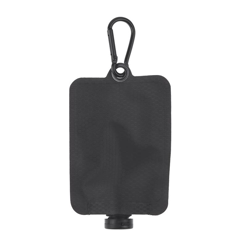 

Collapsible Liquid Pouch - Large Caliber Reusable Travel Container for Toiletries, Liquids & Outdoor Use серый