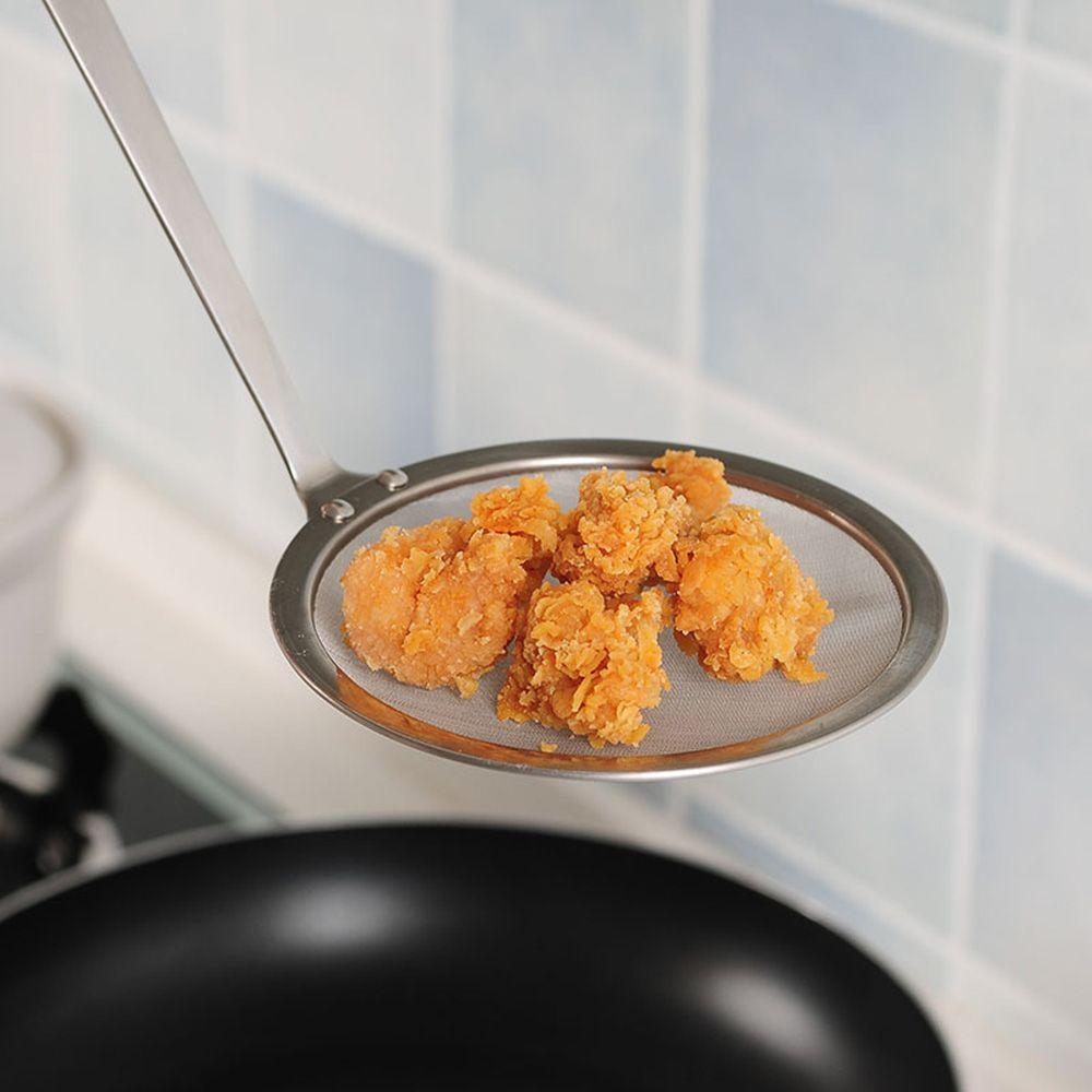 Top Hot Sell Unique New Kitchen Tools Fine Mesh Skimmer Strainer Ladle Stainless Steel