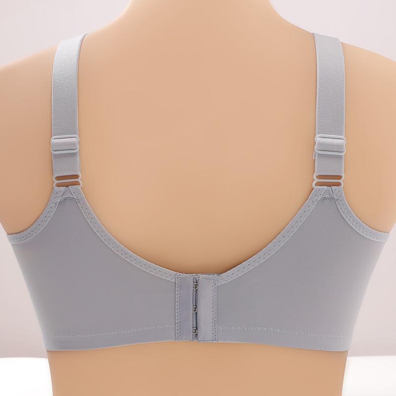 High-end tube top beauty back without steel ring gathering adjustment bra thin cup breathable anti-light four-breasted underwear