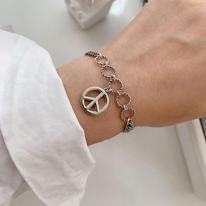 925 Silver Three-Layer Chain Circle Bracelet For Women Simple Exquisite Gift Wedding Accessories