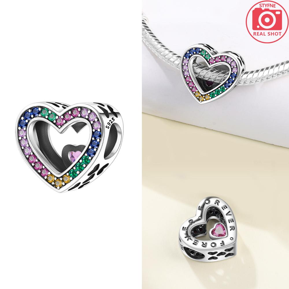 Exquisite Original Couple Boy Girl Symbols Bear Love Pink Heart Cat Charms Copper Beads Fit Bracelet Jewelry Gift Women Diy