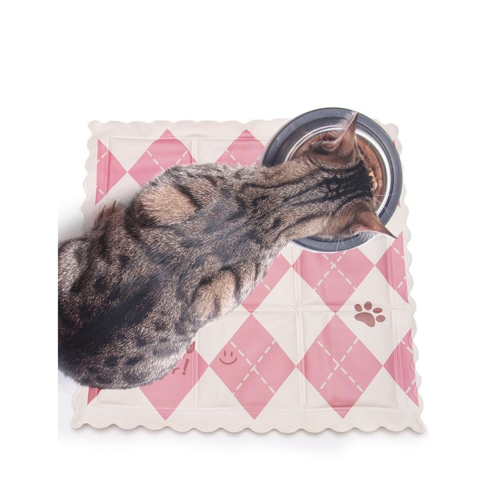 Breathable Mesh Cooling Pad for Cats and Dogs - Summer Ice Slippery Fabric, Rectangular Pet Bed To Keep Pets Cool and Comfortable, Dog Cooling Pad