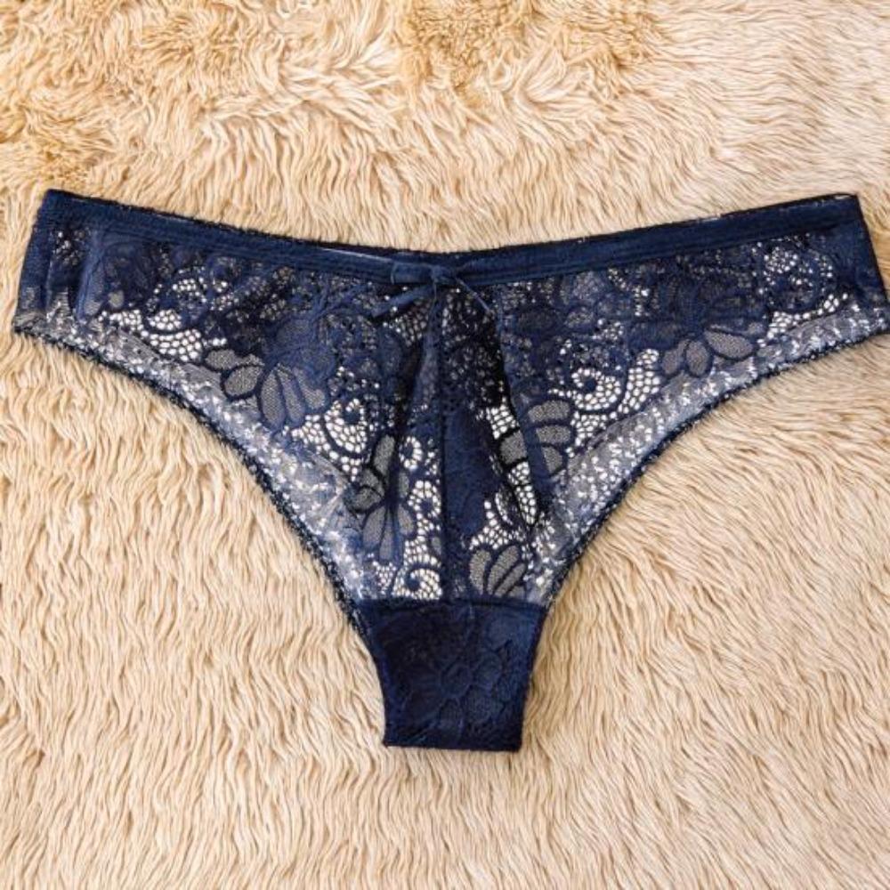 Kadın Dantelli Tanga Seksi T Sırt Düşük Bel Şeffaf Bikini Külot Dikişsiz Esnek İz Yapmayan İç Çamaşırı