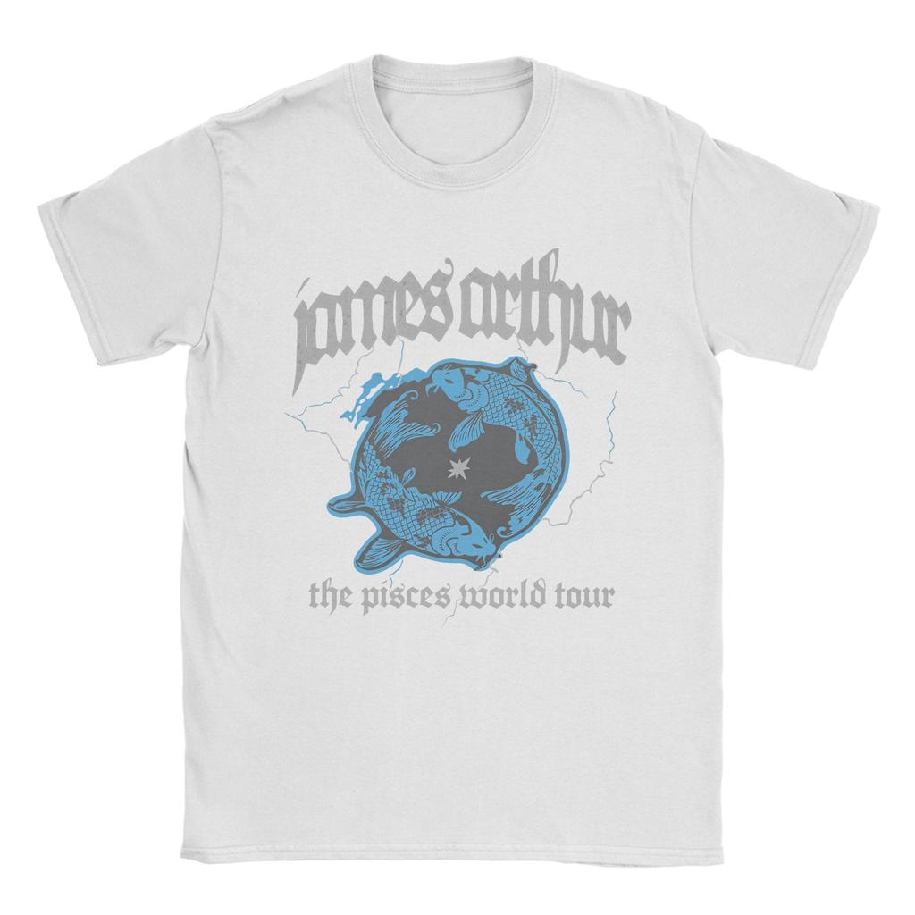 Mens Vintage Pisces James Arthur Pisces World Tour Dublin T Shirt  100 Cotton Clothes Cool Tee Shirt Plus Size TShirts