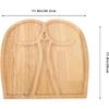 Decorative Tray Wood Charcuterie Board Funny Serving Platter Butts Shape Wood Tray Fruit Cheese Serving Board Food Platter for Home Kitchen Wooden