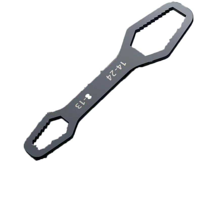 

1 шт. Универсальный гаечный ключ Torx, самозатягивающийся, регулируемый, для очков, гаечный ключ, двухсторонний гаечный ключ Torx, ручные инструменты для завода чёрный