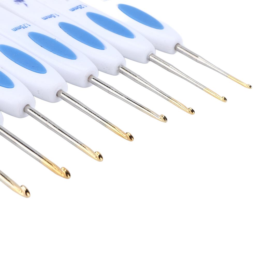 Crochet Hooks Set Ergonomic Design Handle Sturdy Crochet Comfortably Use   Knitting Tools for Enthusiasts Beginners