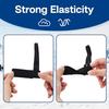 Nylon Wrist Straps Black 10 Inches 2 Pieces Elastic Gloves Accessories For Men Women Winter Sports Skiing Anti Loss Hanging Straps For Gloves Fixing