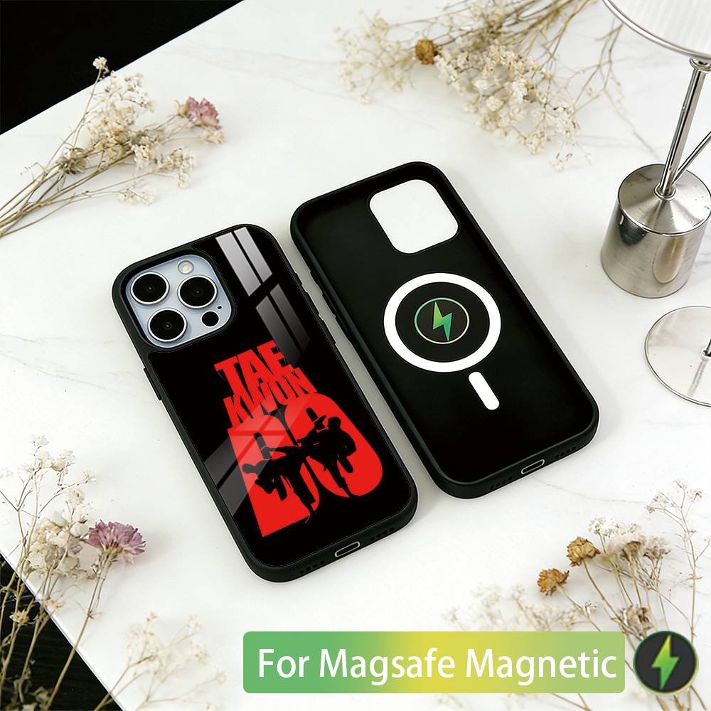 Karate Phone Case For iPhone17,16,15,14,13,12,11 Plus,Pro Magnetic with Magsafe Wireless Charging