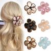 European Jelly Color Flower Claw Clip - Summer Beach Hair Accessory