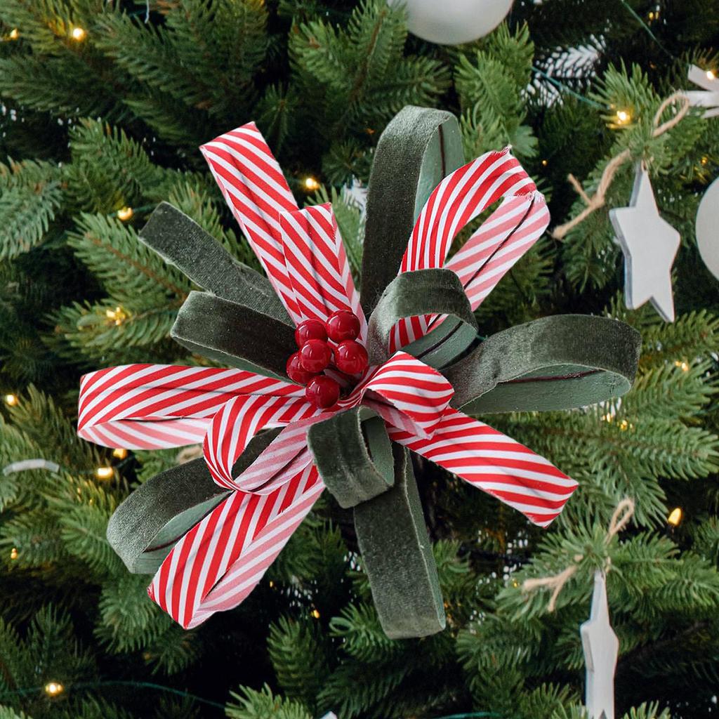 Artificial Flower Fabric Garland Christmas Decoration Red Floral Wreath Door Decor for Holiday Party Indoor Outdoor Use