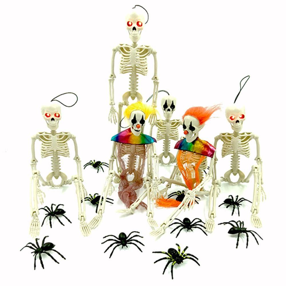 With Sound Halloween Movable Skeleton 40cm Simulated Human Skeleton  Haunted House