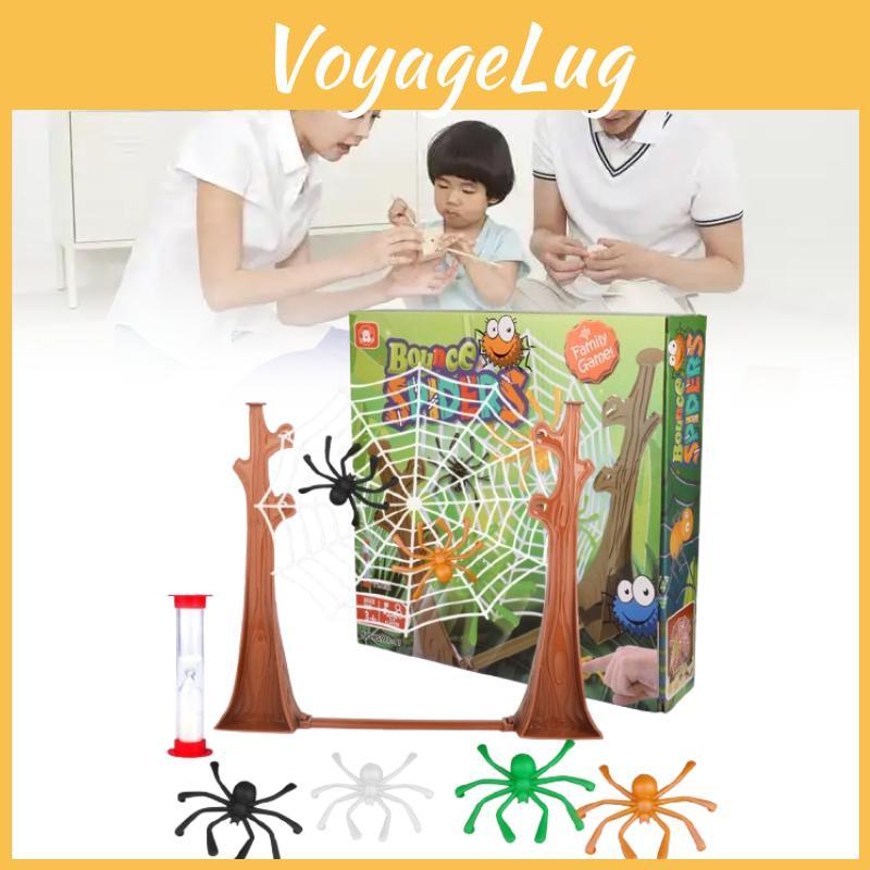 Jeu éducatif d'araignées rebondissantes en plastique pour l'amélioration des compétences visuelles et motrices chez les enfants