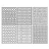 6Pcs Y2K Irregular Star Manicure Decals Gold Silver Color Letters Nail Decorations  Nail Supplies