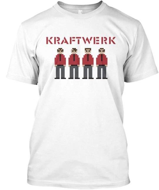 

Kraftwerk 100% Хлопок Футболка Мужские Футболки Топ Сделано в США Футболка Футболка Топ Унисекс L