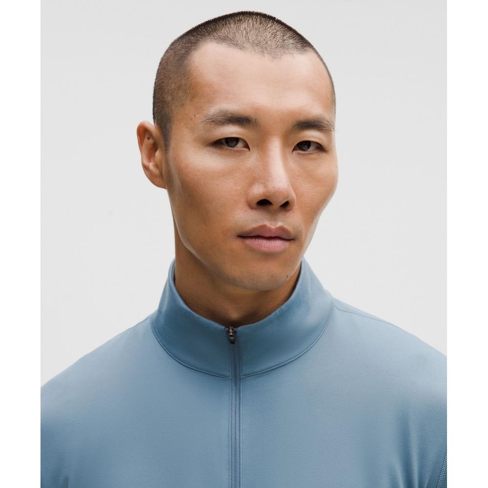 Lululemon Soft Jersey Half Zip Steel Blue