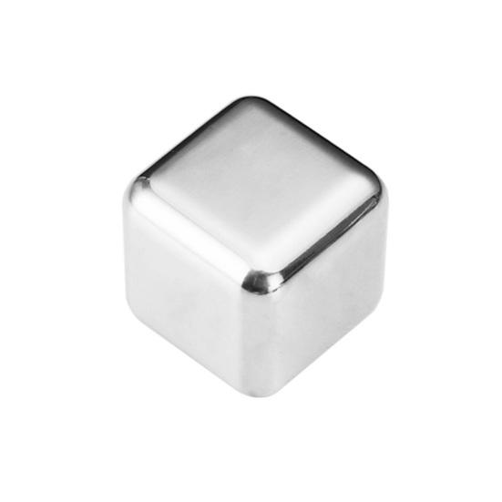 1/4/8/12 Pcs Stainless Steel Ice Cubes Set Reusable Chilling Stones for Wine Whiskey Food-Grade Modern Design Bar Party Kitchen Accessory