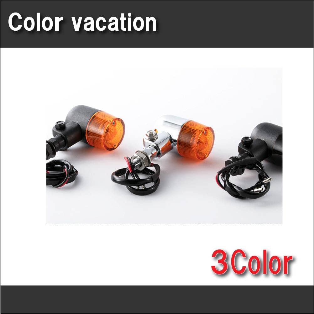 Life Design Johnson.77 Motorcycle Turn Signal Light Lamp, Cylindrical Type, Classic Type, European Turn