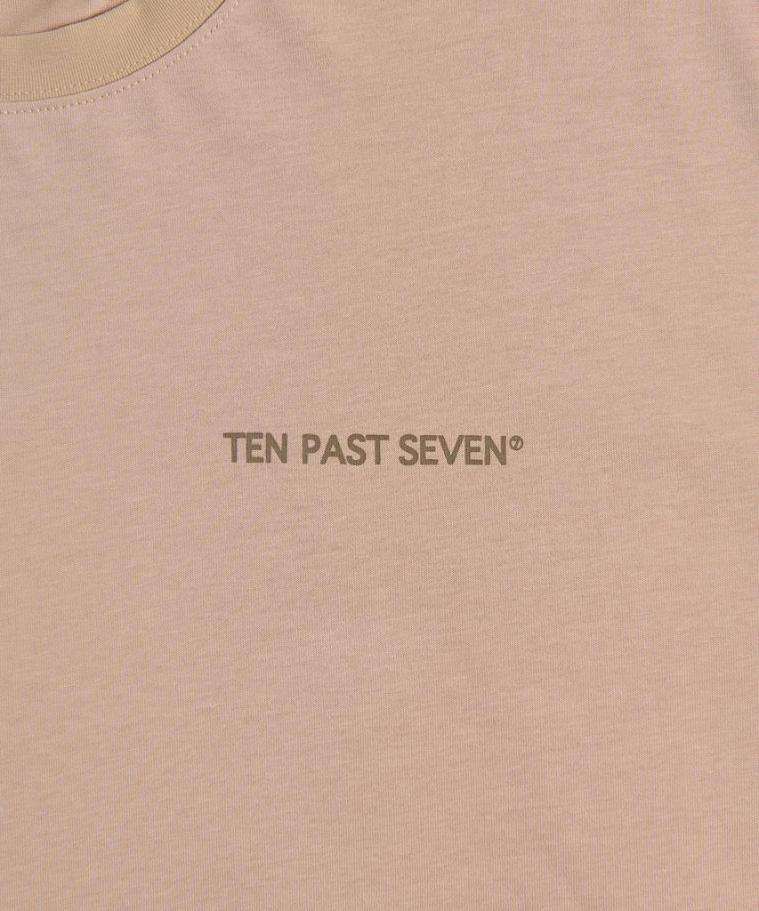 TEN PAST SEVEN Oversized T-Shirt - Beige
